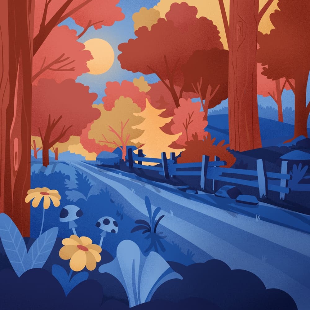 Autumn Night Visualization